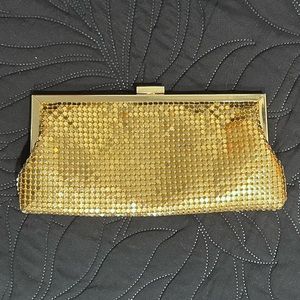Gold mesh purse
